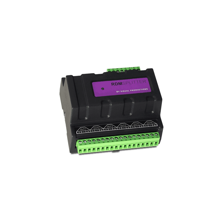 IP20 6-way DMX-RDM splitter
